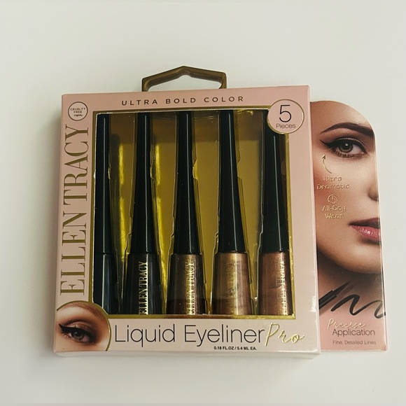 New 5 Ellen Tracy Liquid Eyeliner Pro Ultra Bold Color 0.18 FL OZ each Vegan - Picture 16 of 16